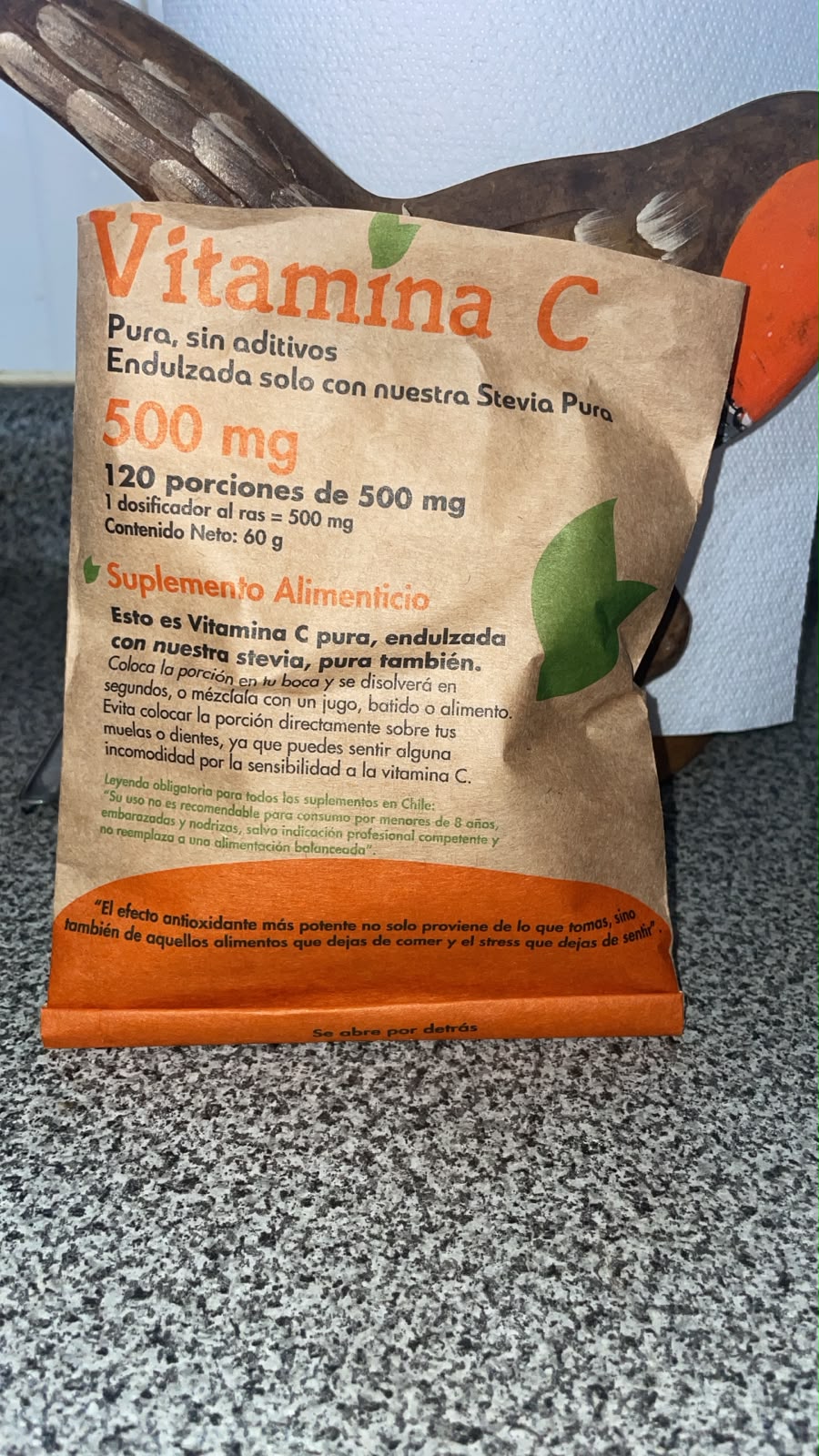 Foto de Doris sobre Vitamina C 120 Porciones - Dulzura Natural