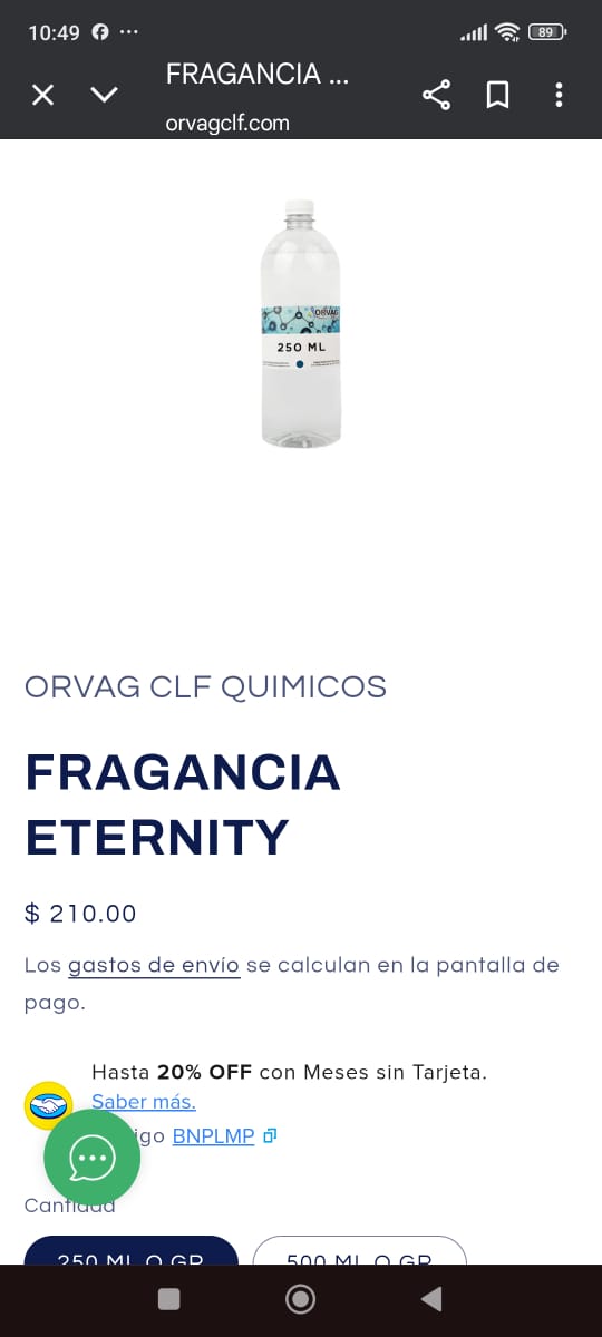 Foto compartida por cliente ORVAG