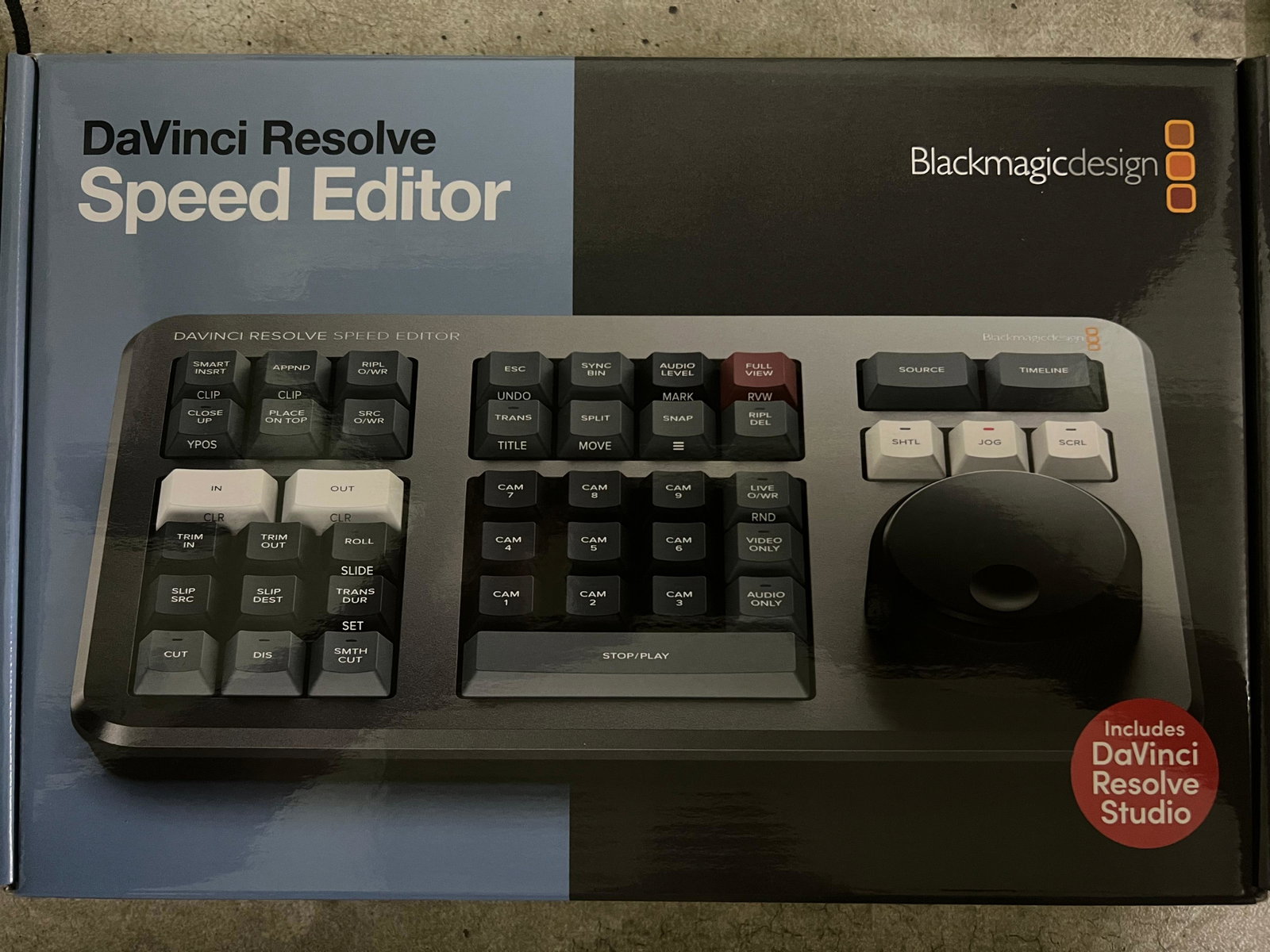 Teclado para Edición de Video Blackmagic DaVinci Resolve Speed